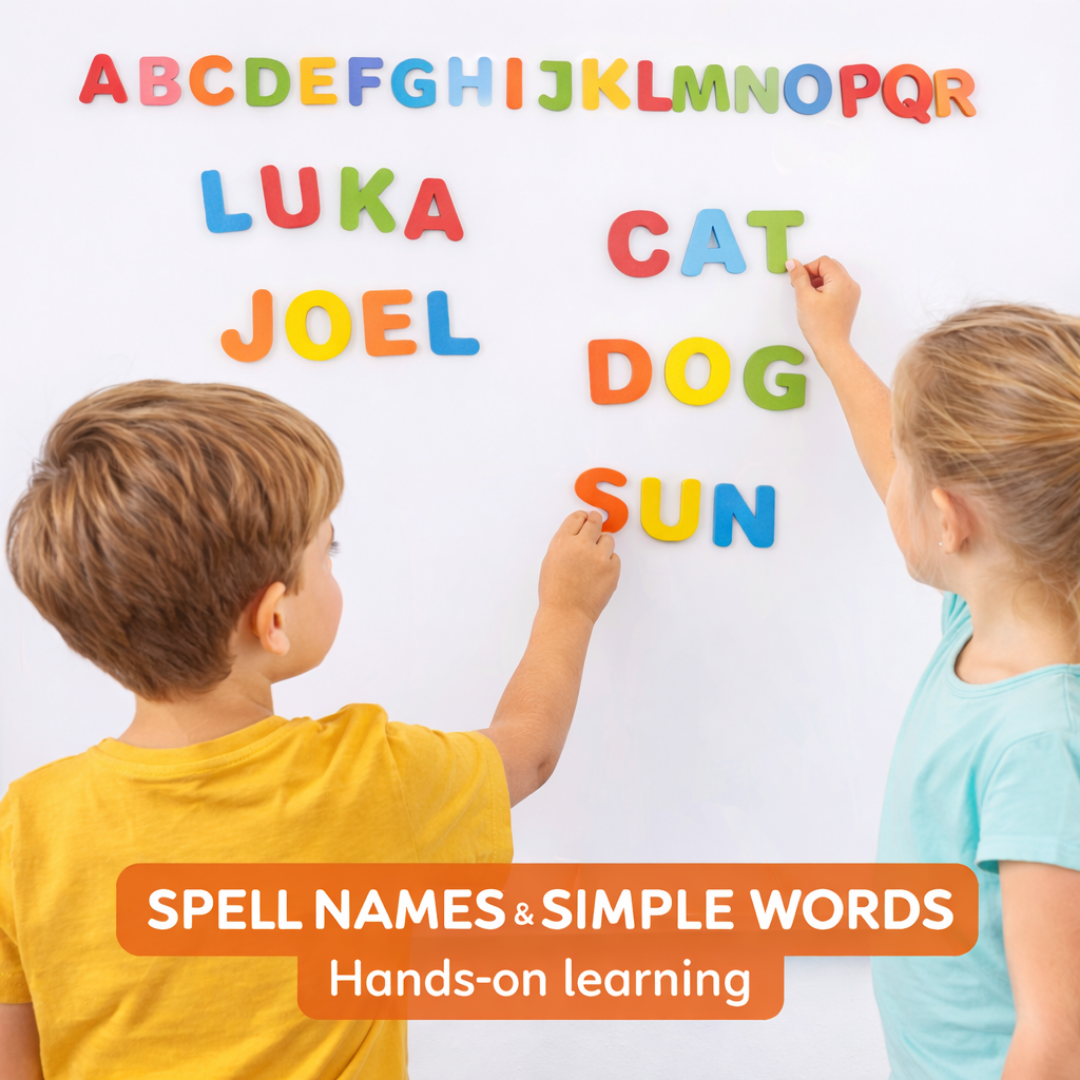 [SG] APLI EVA Foam Alphabet Magnet Letters 52pcs [Evergreen Stationery]