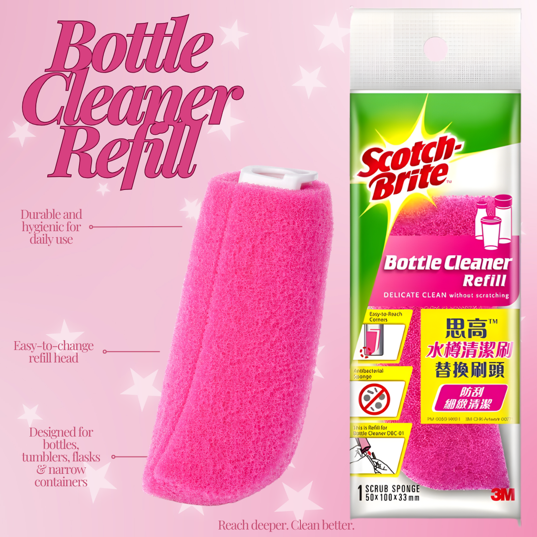 [SG] Scotch-Brite Bottle Cleaner & Refill – Deep Clean for Bottles [Evergreen Stationery]
