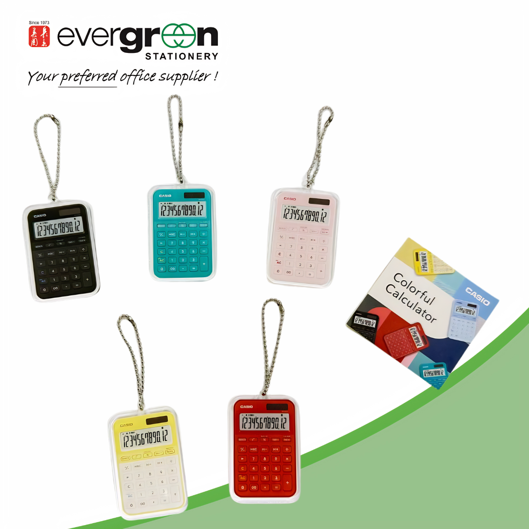 GWP Casio MS-20YC 12-Digit Desk Calculator Mini Keychain