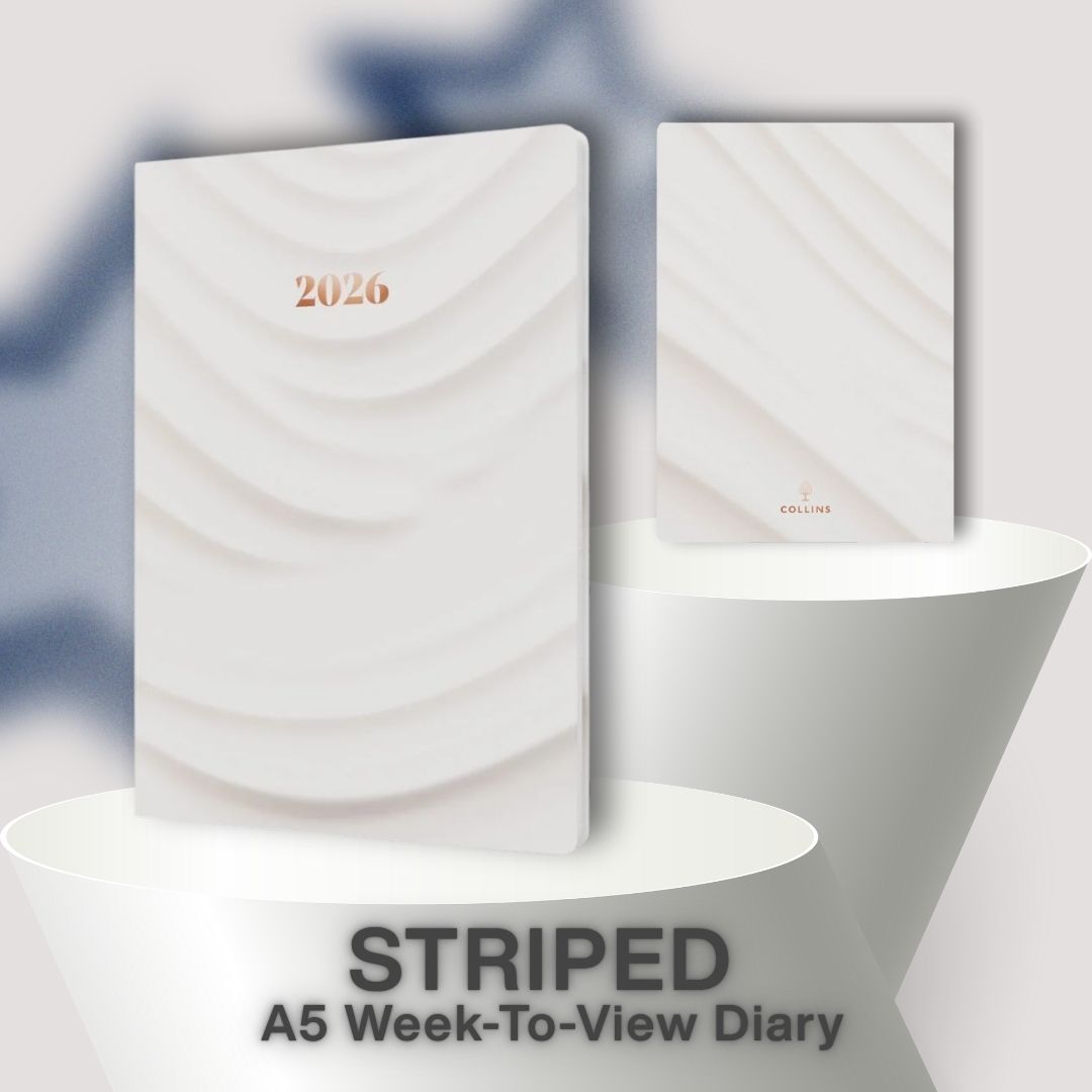 [SG] COLLINS 2026 Dimensional Surfaces A5 Week-To-View Planner [Evergreen Stationery]