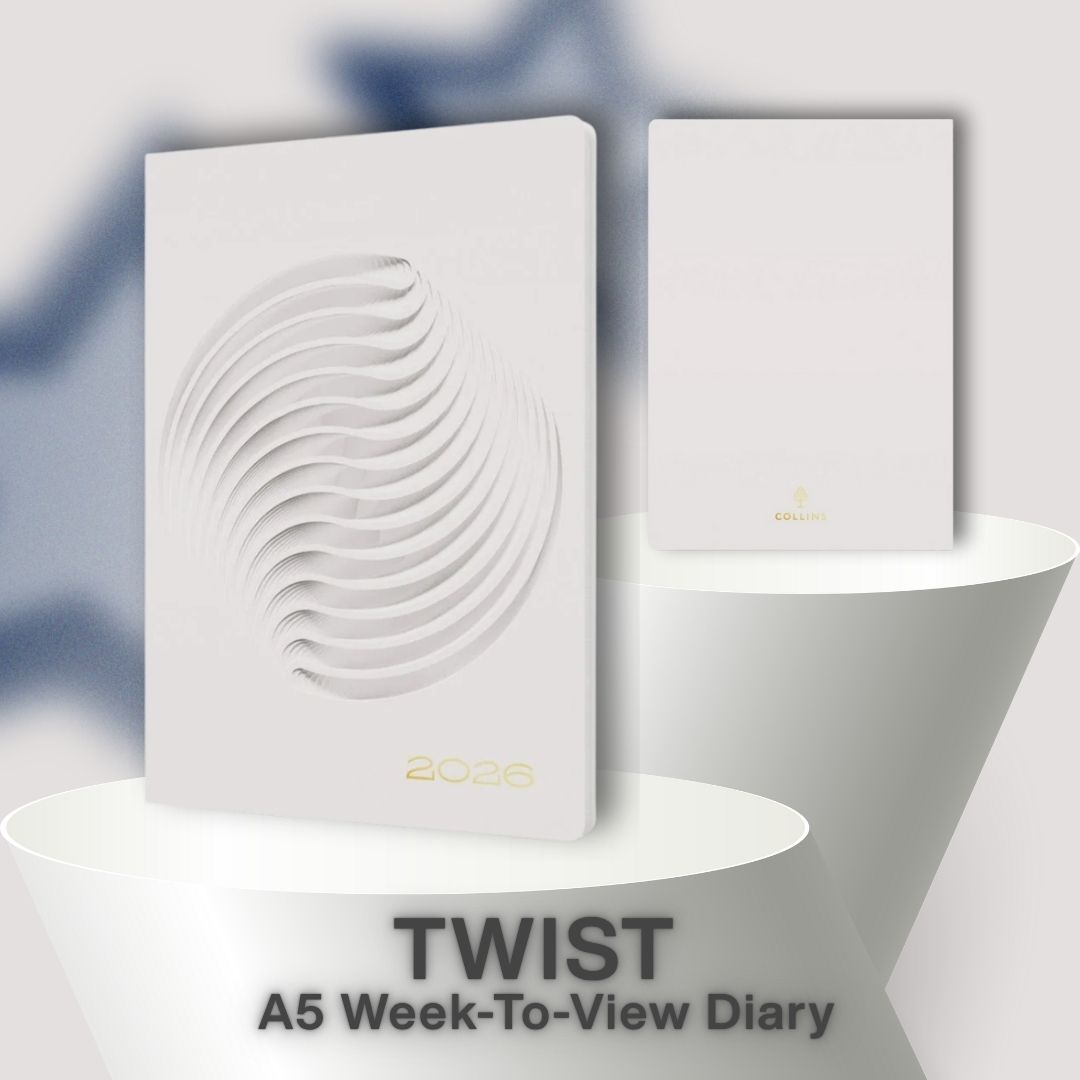 [SG] COLLINS 2026 Dimensional Surfaces A5 Week-To-View Planner [Evergreen Stationery]