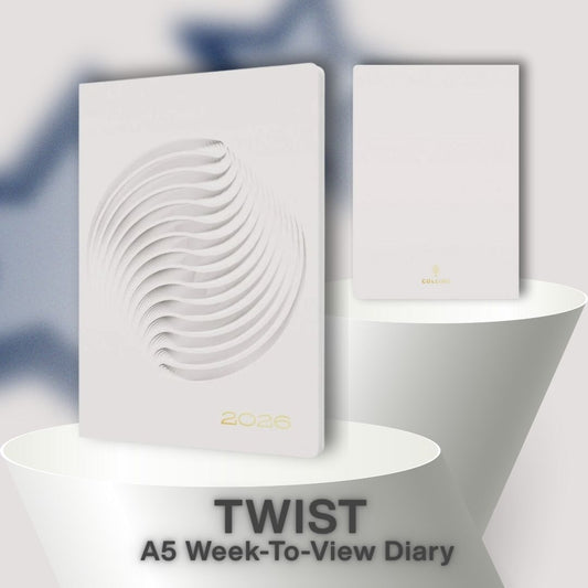 [SG] COLLINS 2026 Dimensional Surfaces A5 Week-To-View Planner [Evergreen Stationery]