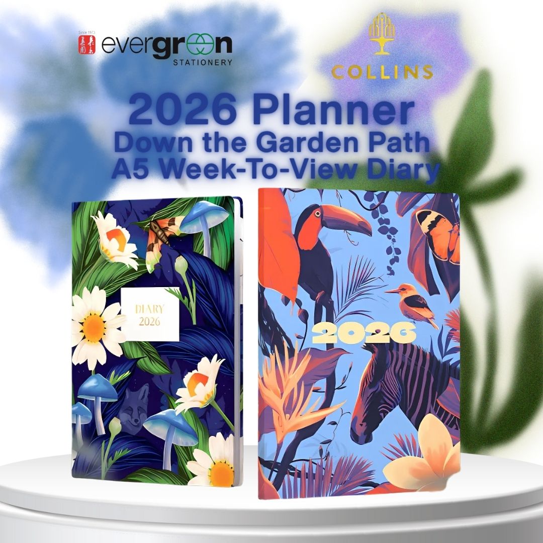 [SG] COLLINS 2026 Down the Garden Path A5 Week-To-View Planner [Evergreen Stationery]