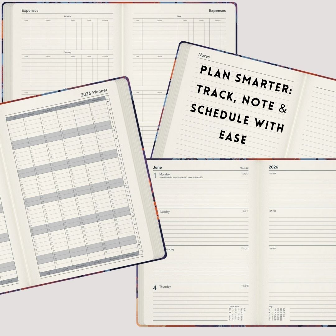 [SG] COLLINS 2026 Down the Garden Path A5 Week-To-View Planner [Evergreen Stationery]