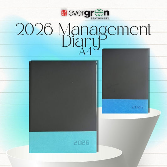 [SG] PU Management Diary A4 [Evergreen Stationery]