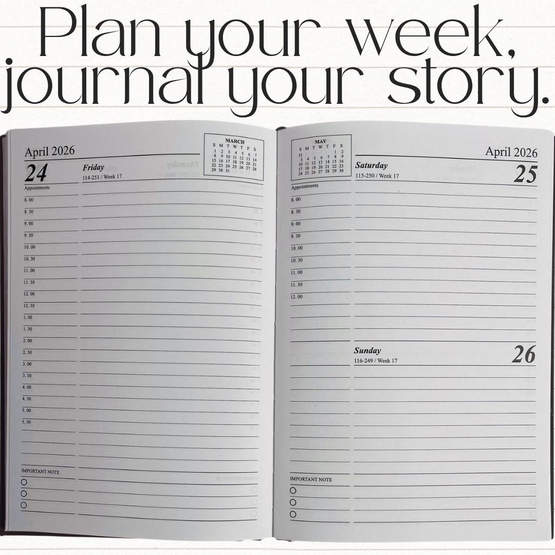 [SG] 2026 PU Diary A5 with Pocket [Evergreen Stationery]