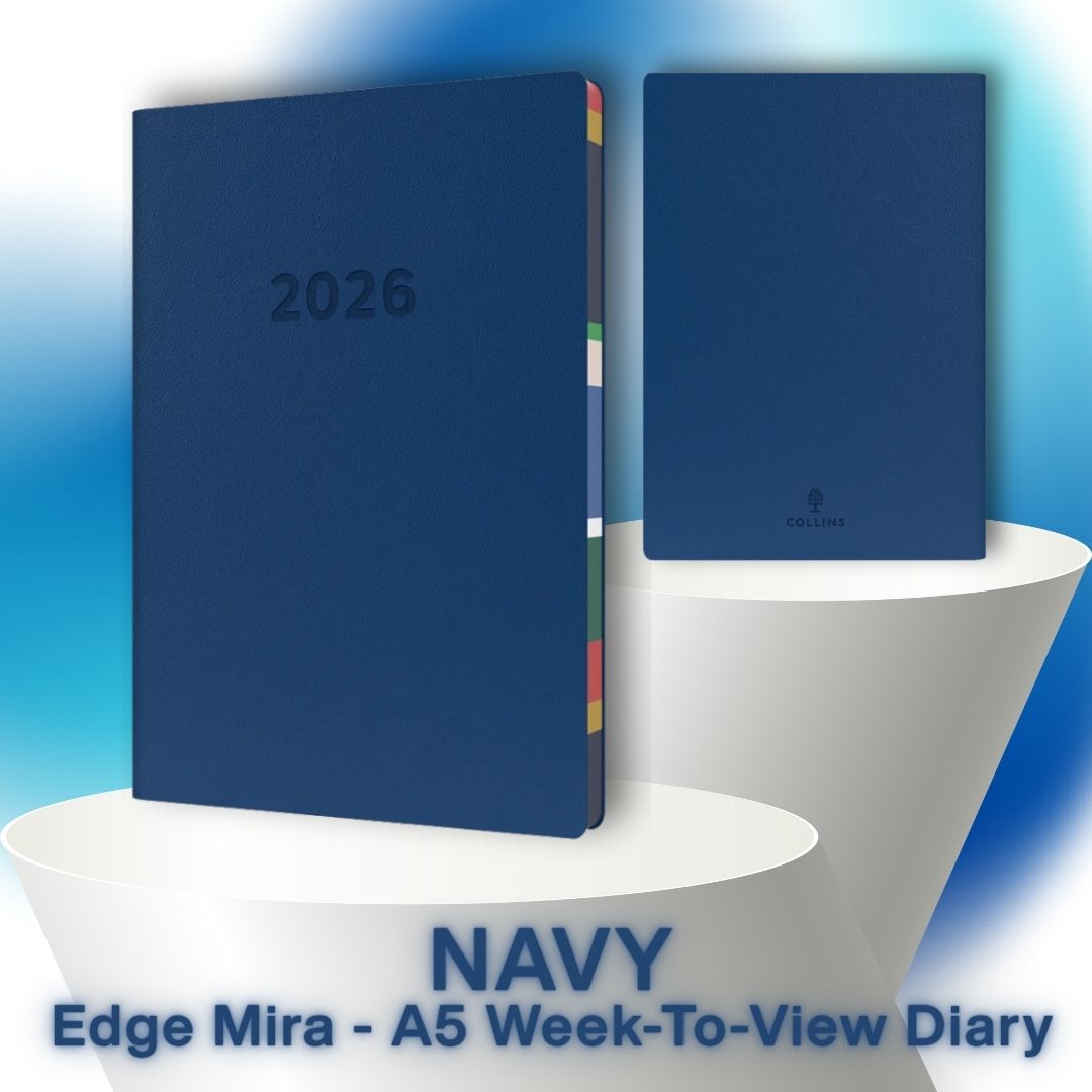 [SG] COLLINS 2026 Edge Mira A5 Week To View Planner [Evergreen Stationery]
