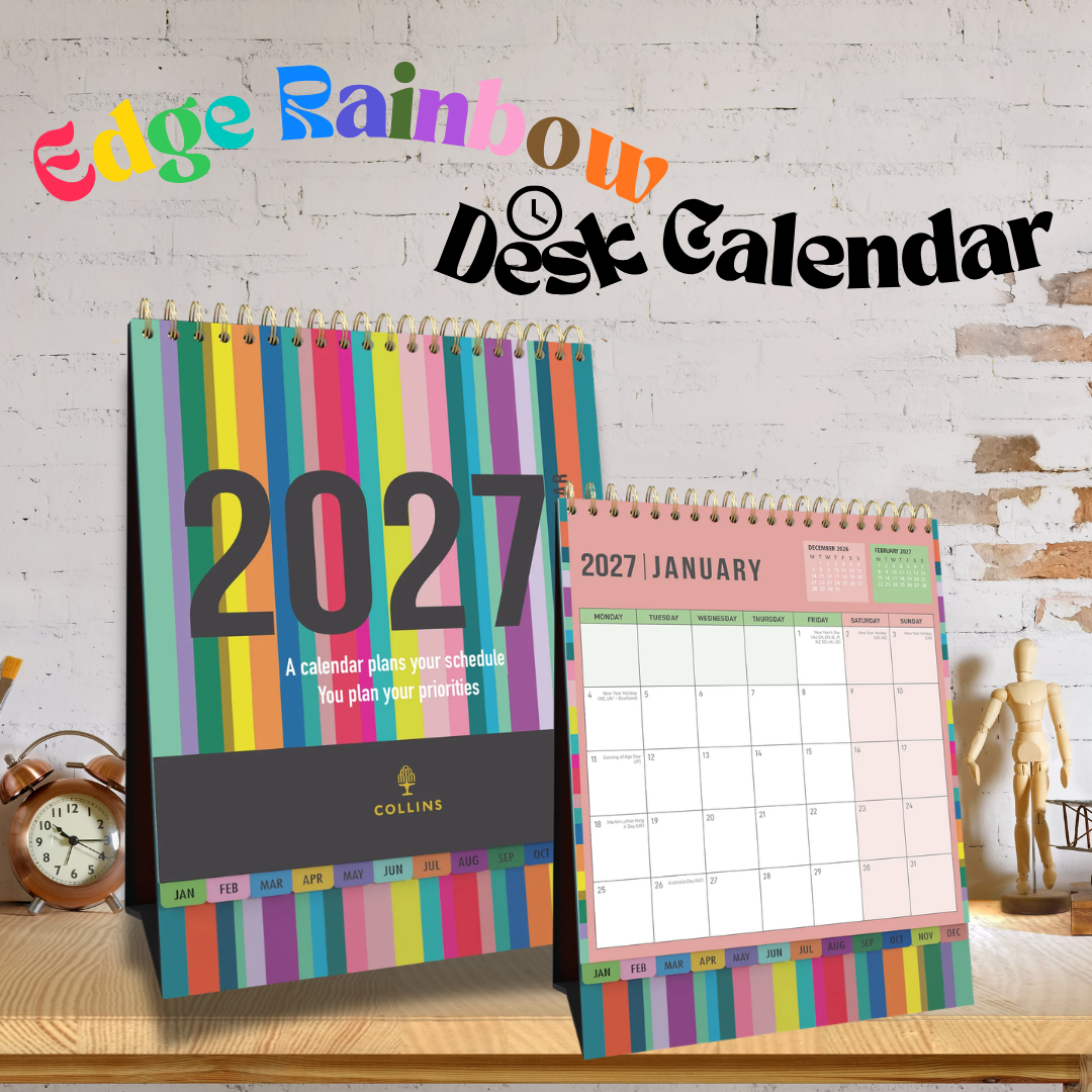 2027 Collins Desktop/A3 Family Wall Calendar | 12-Month Planner & International Holidays