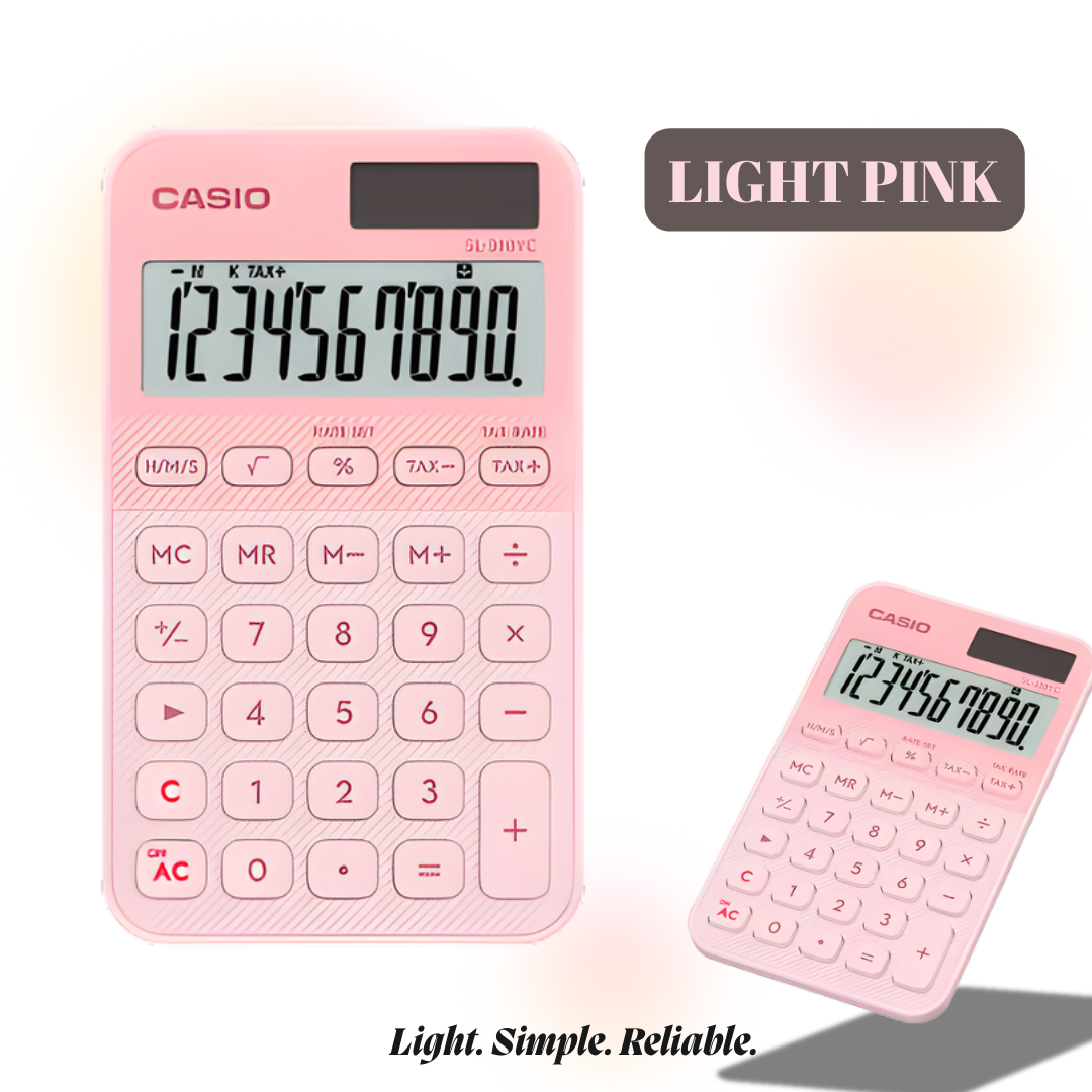 [SG] Casio SL-310YC 10-Digit Pocket Calculator | Portable & Colorful [Evergreen Stationery]
