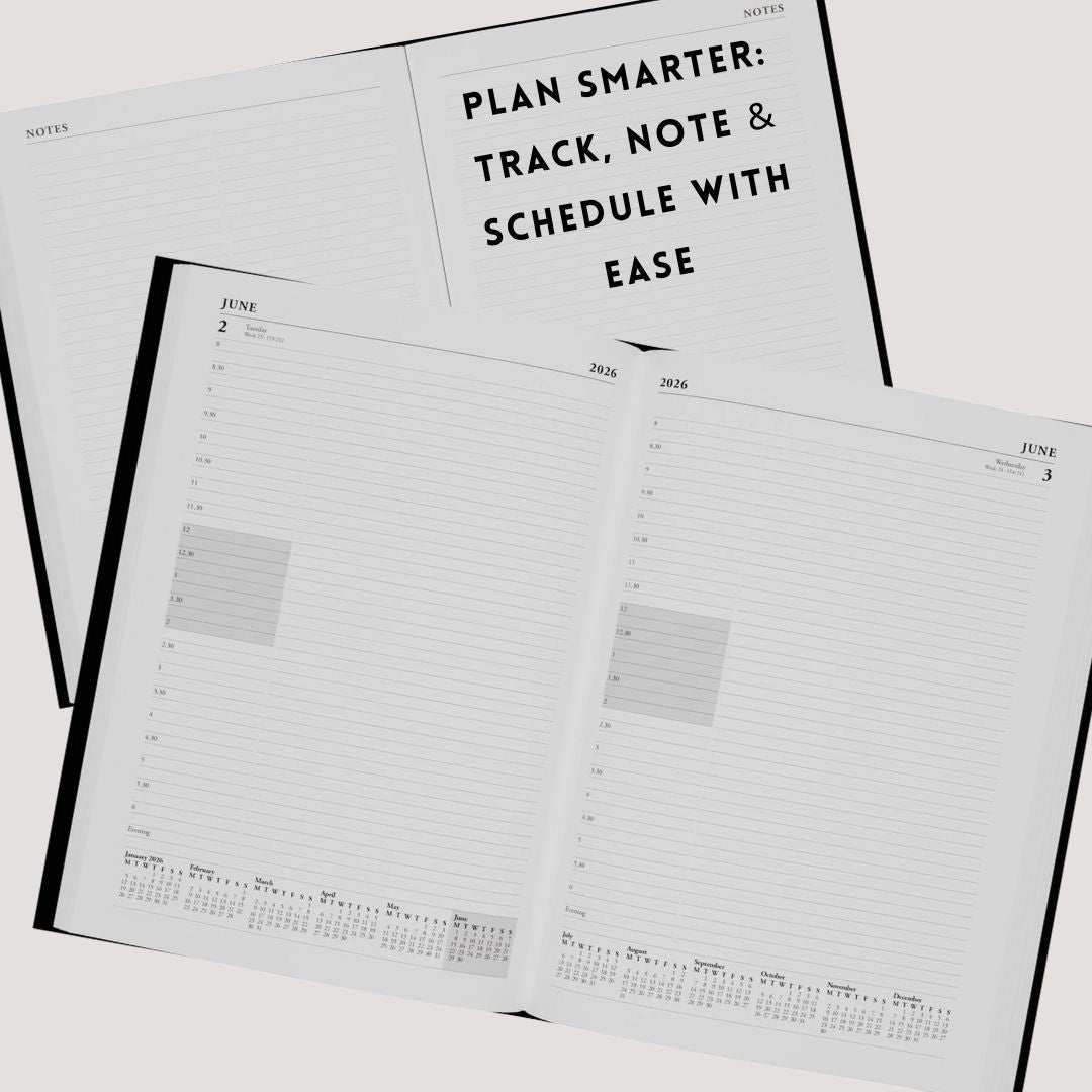 [SG] COLLINS 2026 Essential A4/A5 Day to Page Diary with Appointments Planner [Evergreen Stationery]