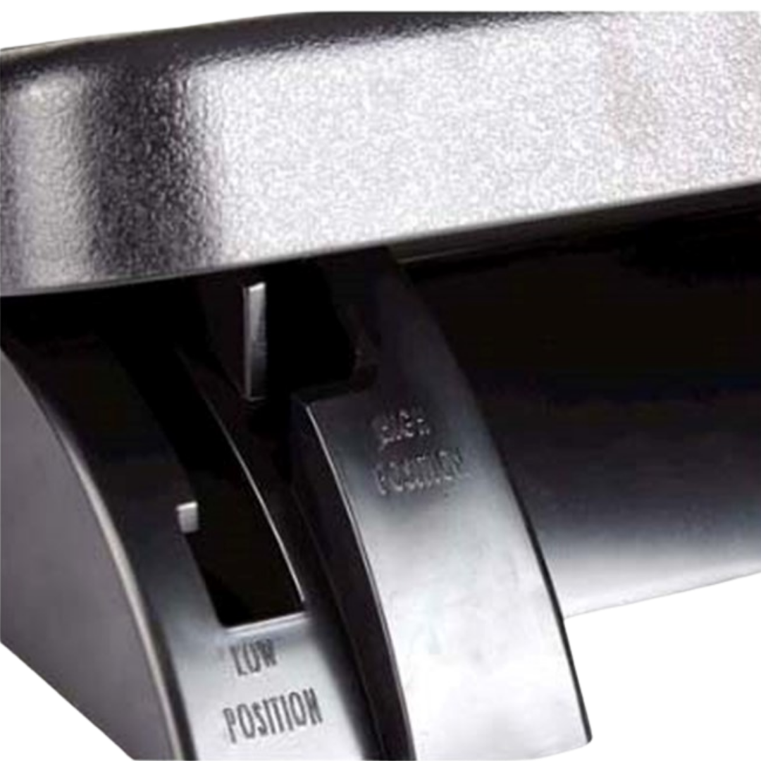 Fellowes Standard Footrest | Dual Height Adjustment | Massage Surface | Reduces Fatigue | 5 Year Warranty | Black