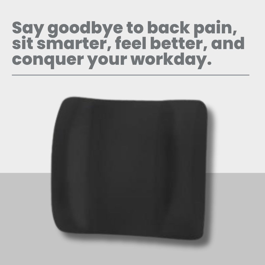 Fellowes High Profile Backrest | High Density Foam | Adjustable Strap | Ergonomic Back Support | Soft Brushed Cover | Black