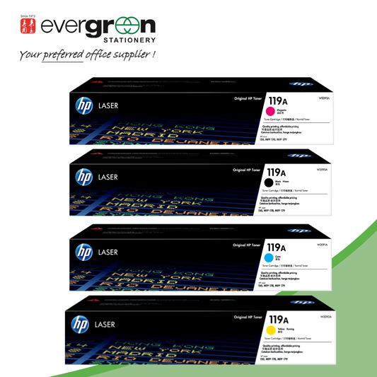 HP 119A Original Laser Toner Cartridge | Black, Cyan, Yellow, Magenta