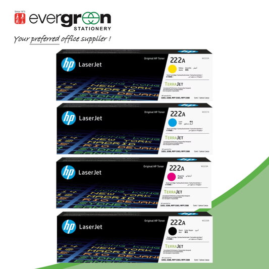 HP 222A Toner Cartridge | Black, Cyan, Magenta,Yellow