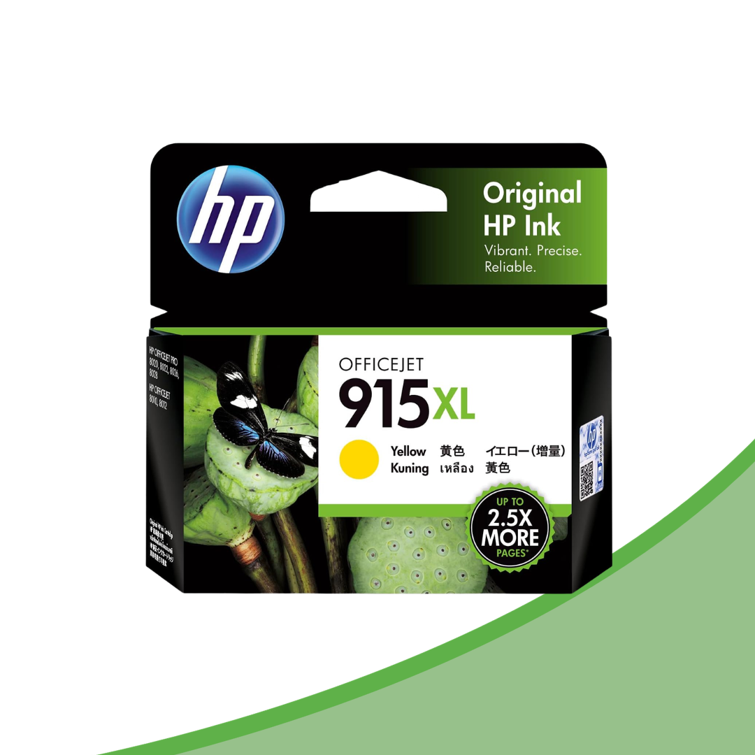HP 915XL High Yield Original Ink Cartridge | Black, Cyan, Magenta, and Yellow
