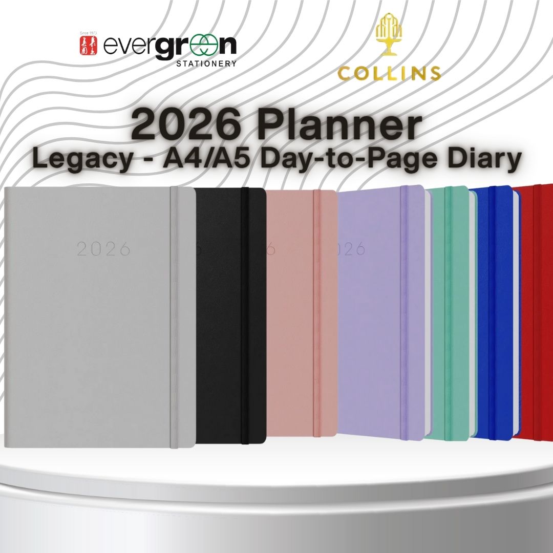 [SG] COLLINS 2026 Legacy A4/A5 Day-To-Page Planner [Evergreen Stationery]