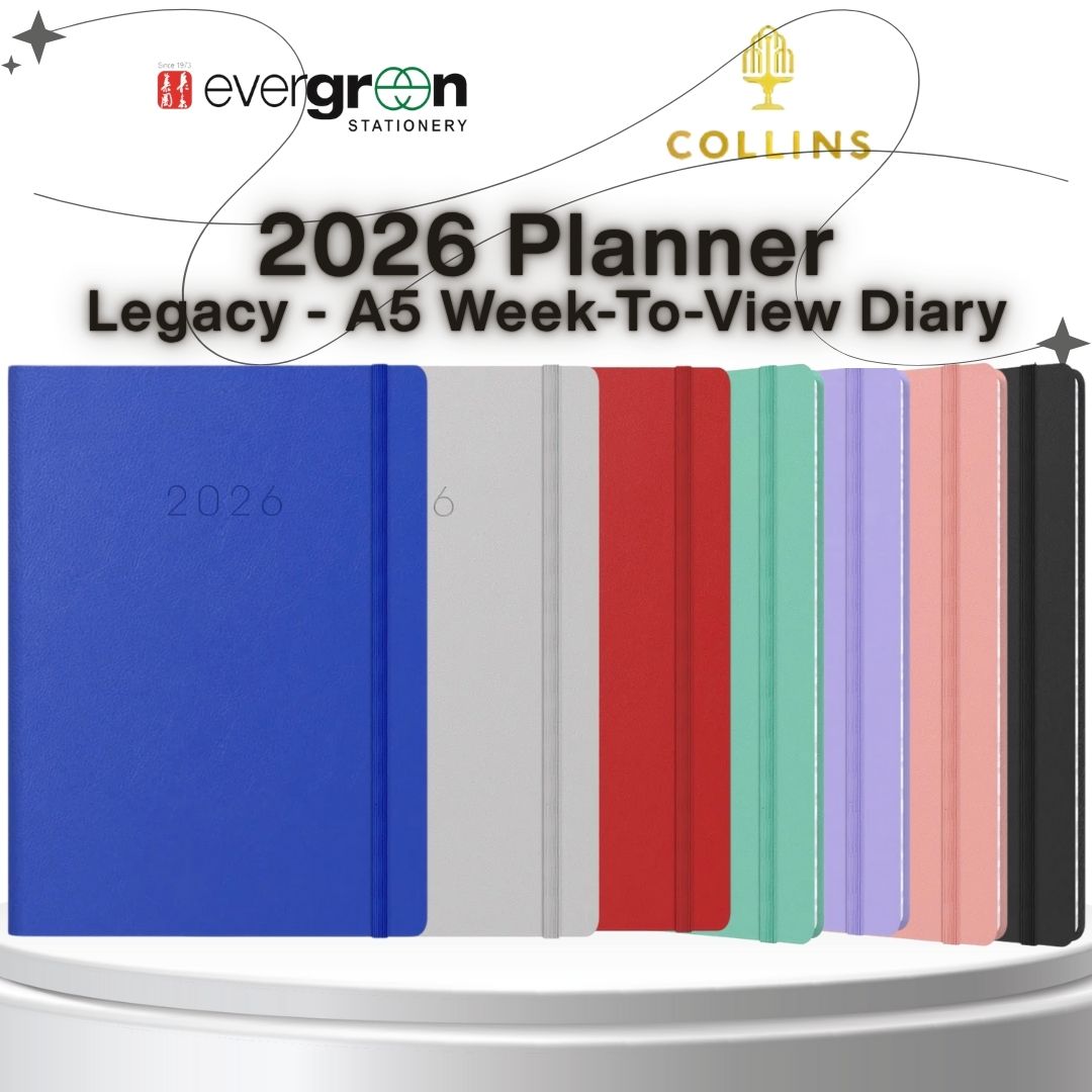 [SG] COLLINS 2026 Legacy A5 Week-To-View Planner [Evergreen Stationery]