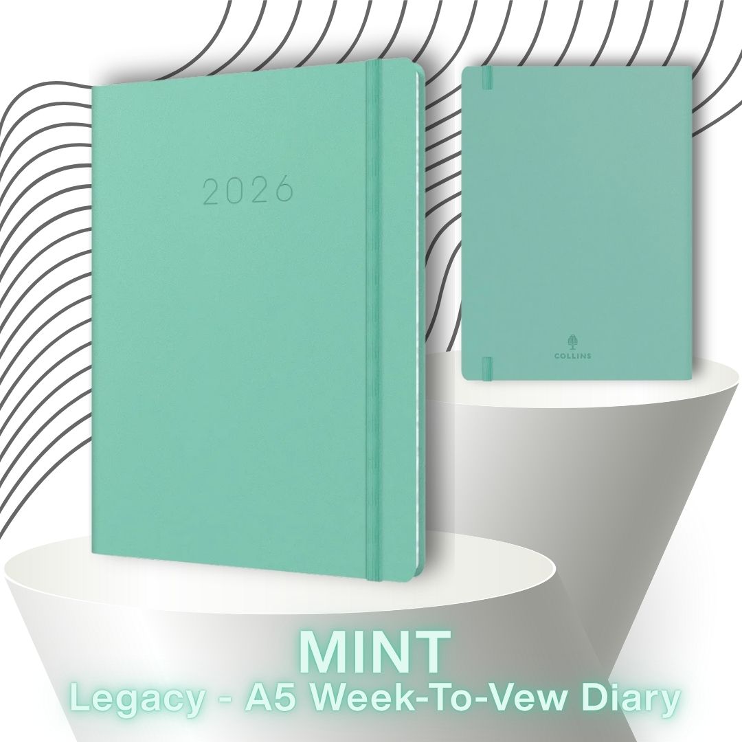 [SG] COLLINS 2026 Legacy A5 Week-To-View Planner [Evergreen Stationery]