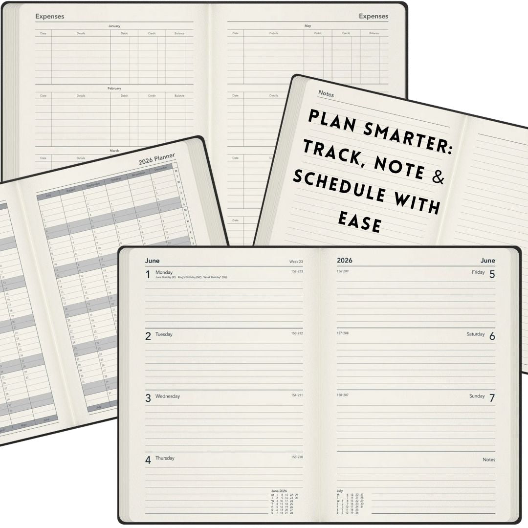 [SG] COLLINS 2026 Legacy A5 Week-To-View Planner [Evergreen Stationery]