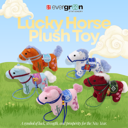 [SG] CNY Lucky Horse Plush Toy | Zodiac Decoration & Gift [Evergreen Stationery]