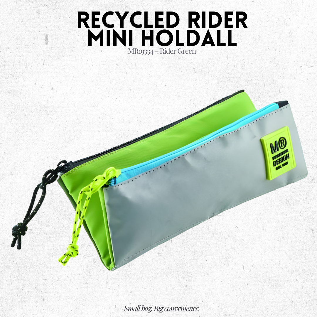 [SG] APLI Recycled Rider Mini Holdall – Compact Storage Bag | Multi Colours [Evergreen Stationery]