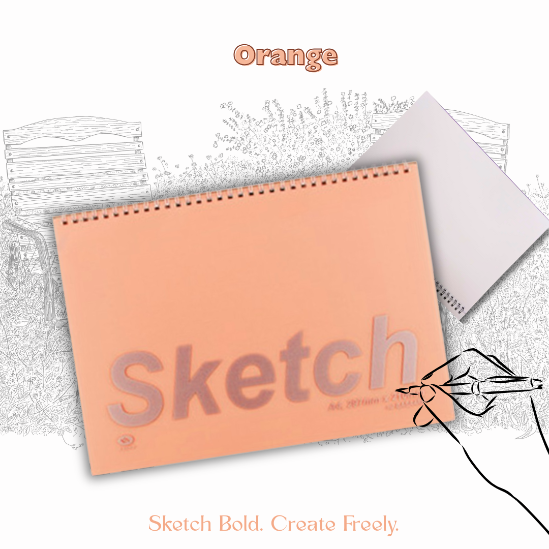 [SG] Azone A4 Spiral Sketch Book [Evergreen Stationery]