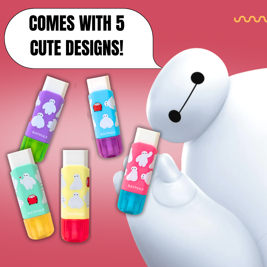 [SG] PLUS Clutto BAYMAX Eraser Limited Edition [Evergreen Stationery]