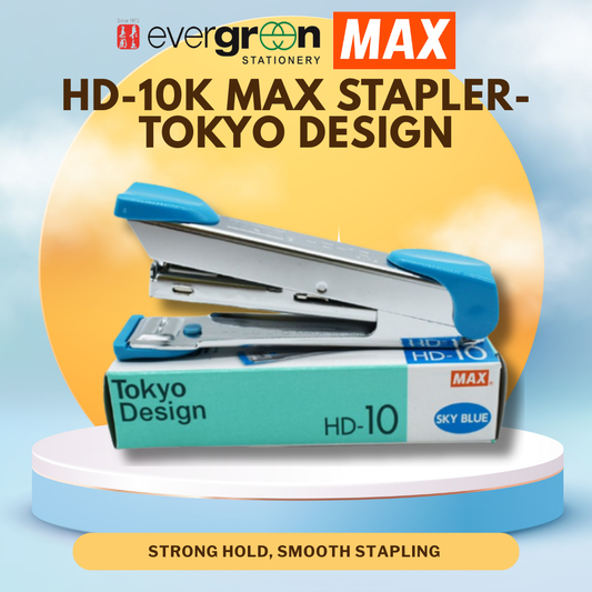 [SG] HD-10K Max Stapler Blue -TOKYO DESIGN [Evergreen Stationery]