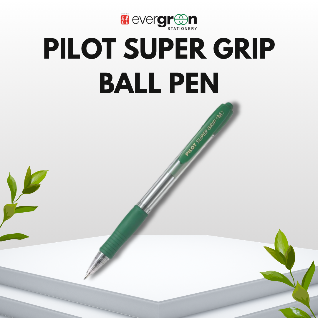 [SG] Pilot Green Super Grip Ball Pen [Evergreen Stationery]