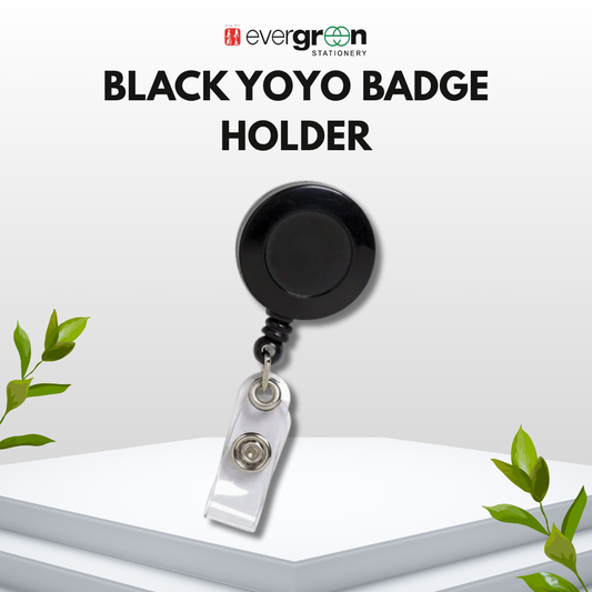 [SG] Black Yoyo Badge Holder [Evergreen Stationery]