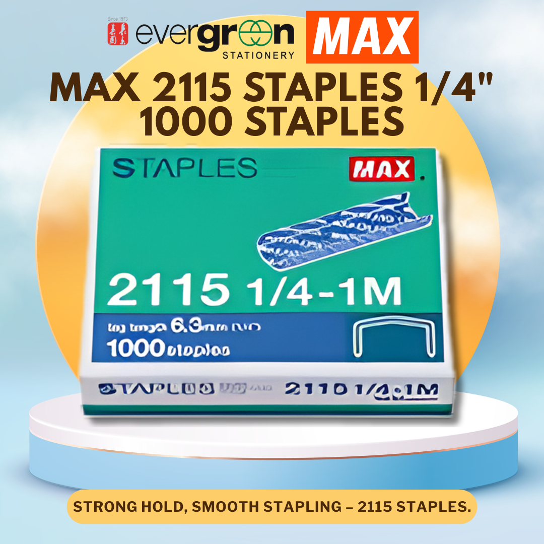 [SG] 2115 Staples 1/4" – 1000 Staples [Evergreen Stationery]