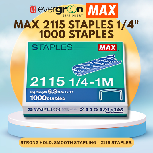 [SG] 2115 Staples 1/4" – 1000 Staples [Evergreen Stationery]