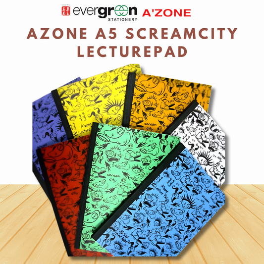 Azone A5 Lecture Pad ScreamCity Notebook Writing Pad