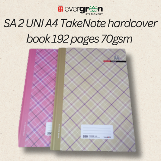 [SG] SA 2 UNI A4 TakeNote hardcover book [Evergreen Stationery]