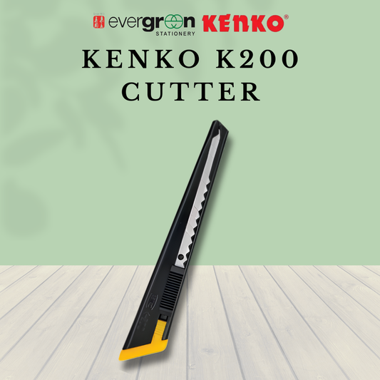 Kenko K200 Cutter Utility Knife Snap-Off Blade Paper Cutter Office Craft Tool