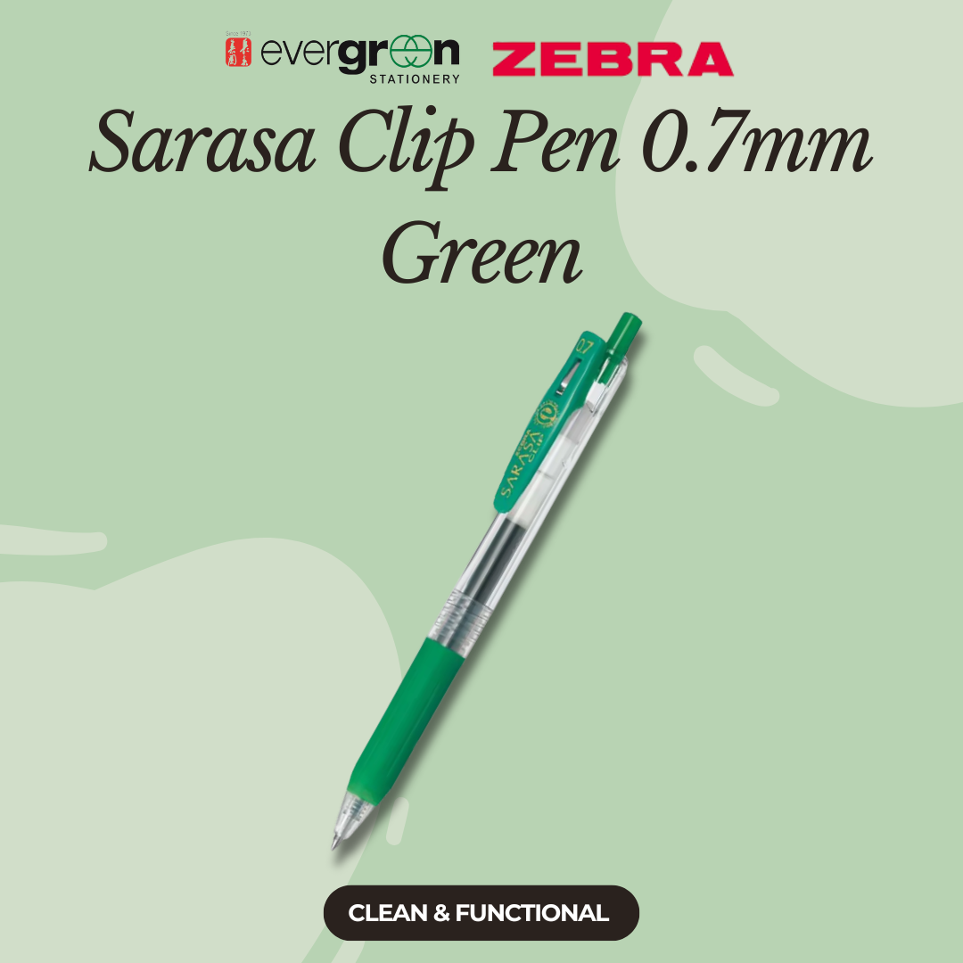 [SG] Zebra JJB15 Sarasa Clip Pen 0.7mm [Evergreen Stationery]