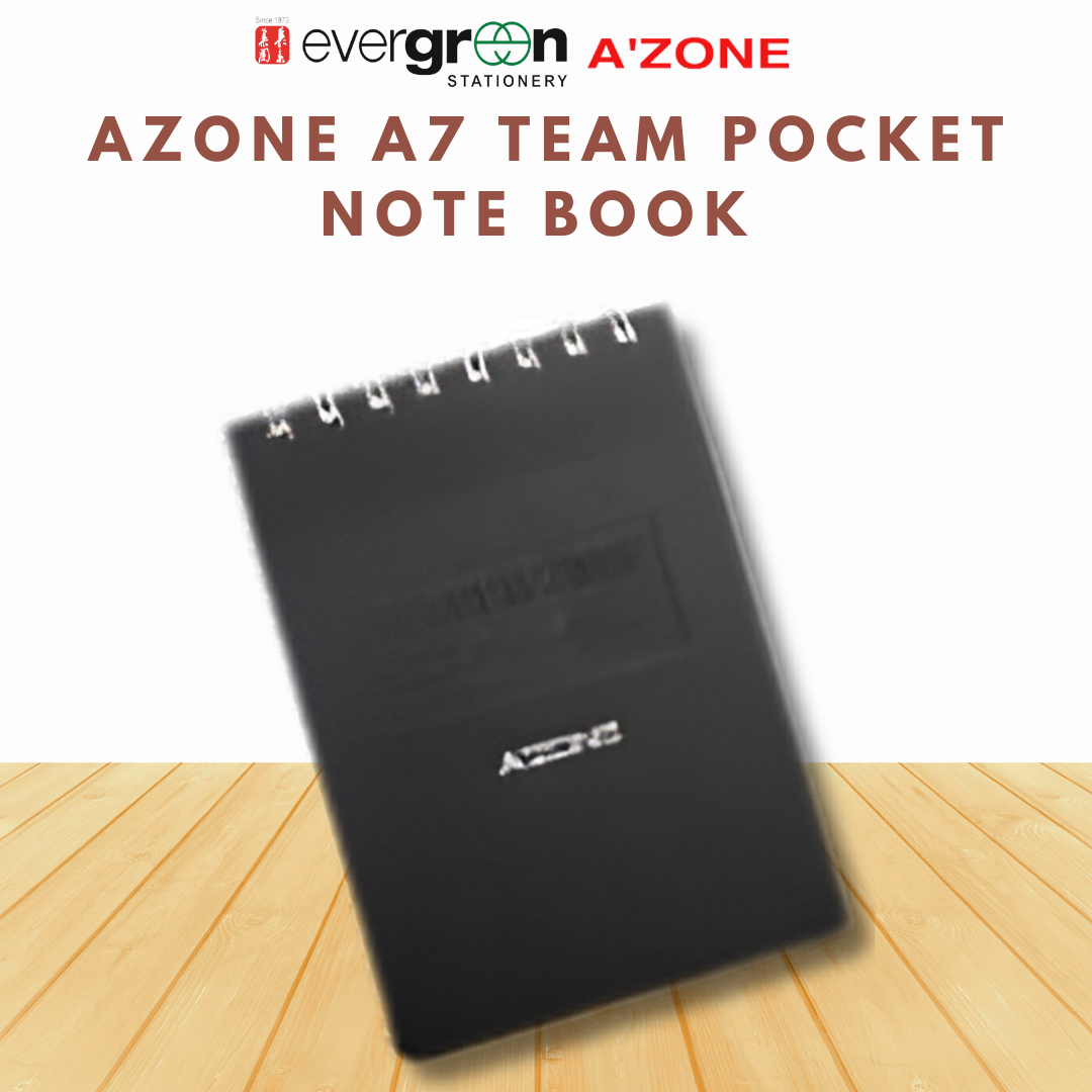 [SG] Azone A7 Team Pocket Note Book Black [Evergreen Stationery]