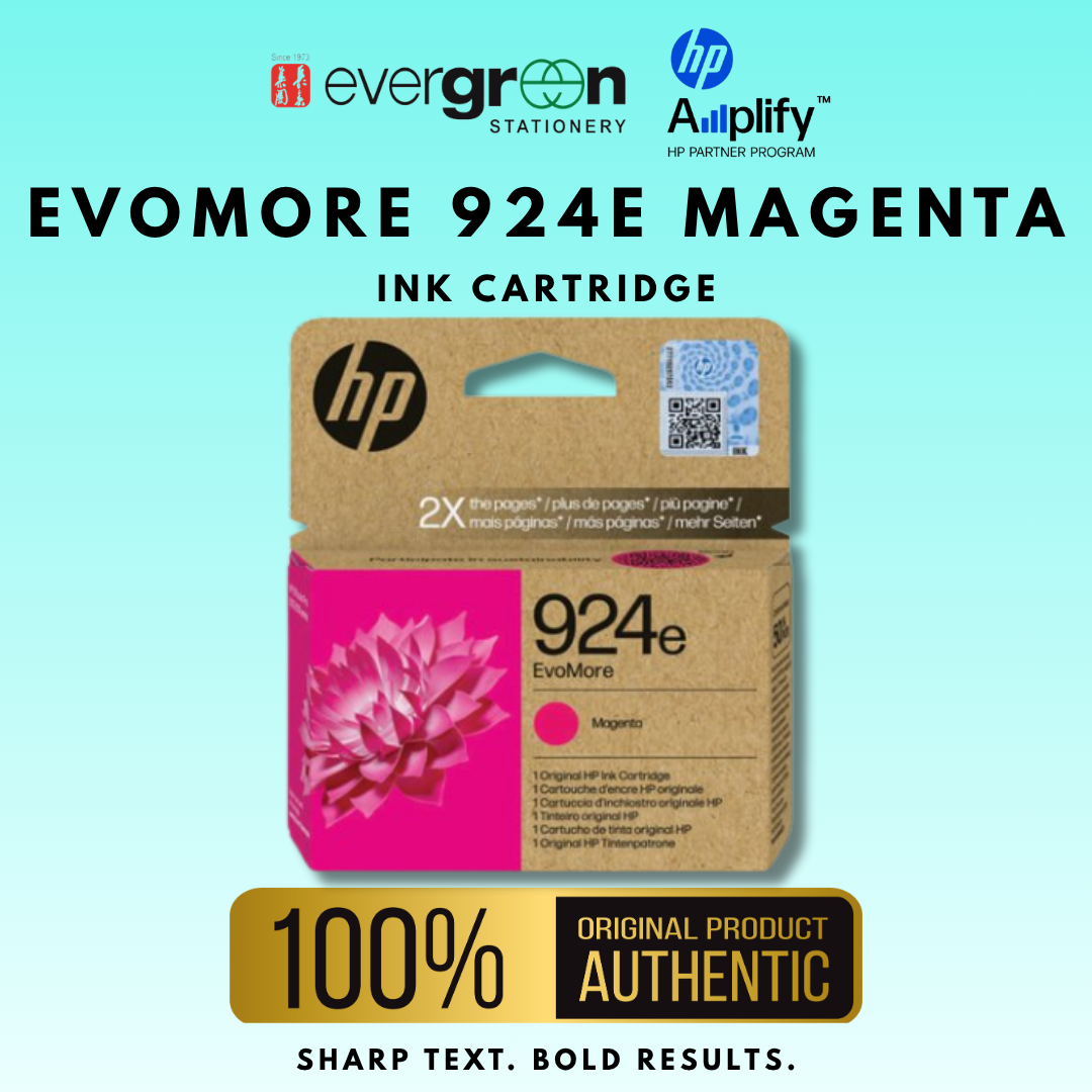 [SG] HP EvoMore 924e Magenta Inkjet Ink Cartridge (High Yield) [Evergreen Stationery]