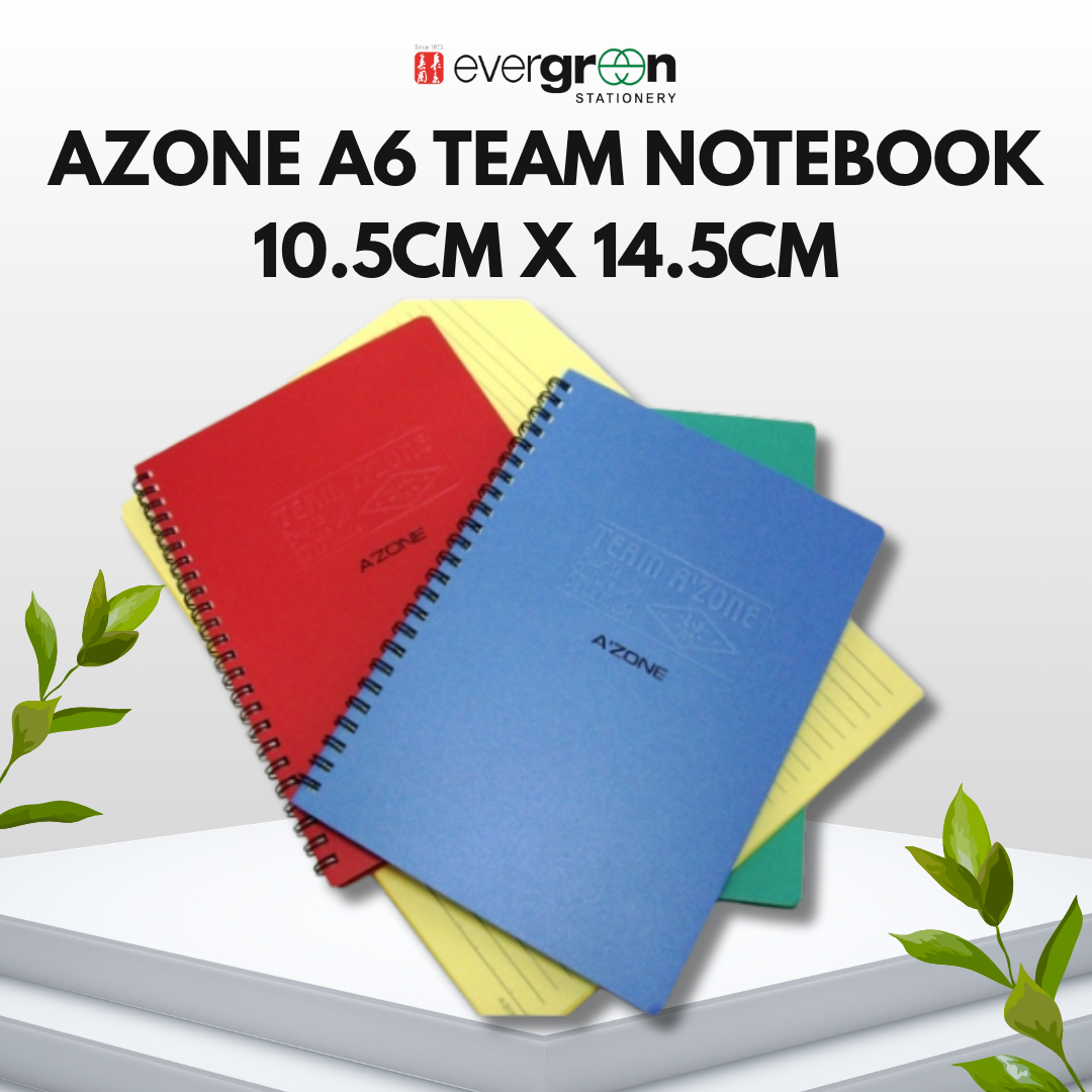 [SG] Azone A6 Team Notebook 10.5cm X 14.5cm [Evergreen Stationery]