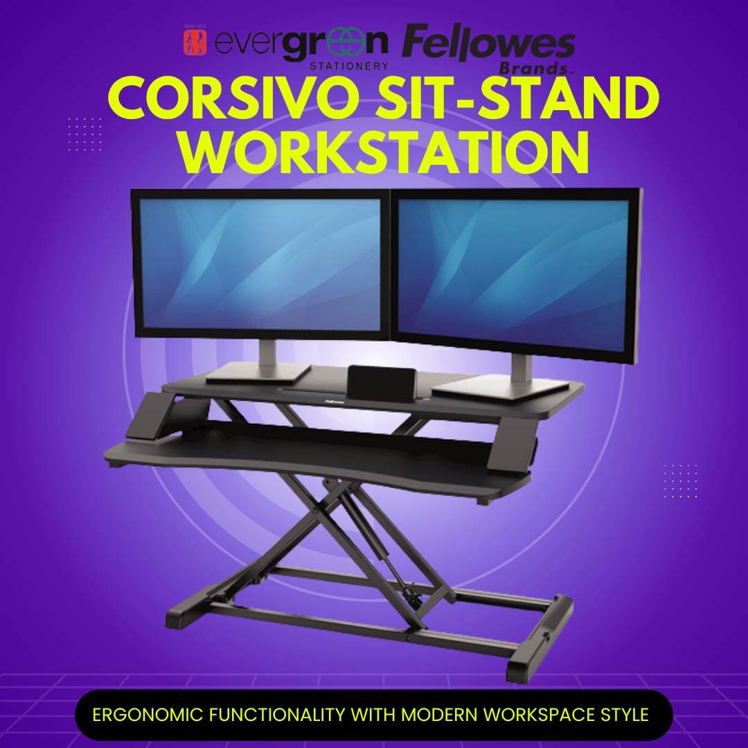 [SG] Corsivo sit-stand workstation [Evergreen Stationery]
