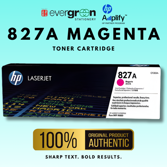[SG] HP 827A Magenta Toner Cartridge [Evergreen Stationery]