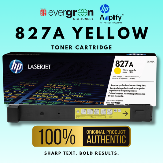 [SG] HP 827A Yellow Toner Cartridge [Evergreen Stationery]