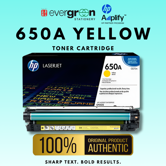 [SG] HP 650A Yellow Toner Cartridge [Evergreen Stationery]