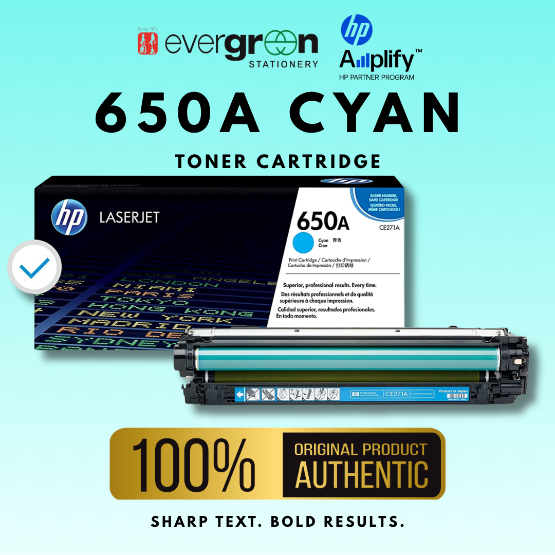 [SG] HP 650A Cyan Toner Cartridge [Evergreen Stationery]