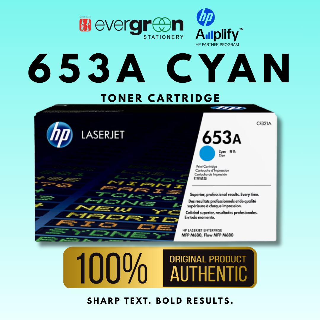 [SG] HP 653A Cyan Toner Cartridge [Evergreen Stationery]