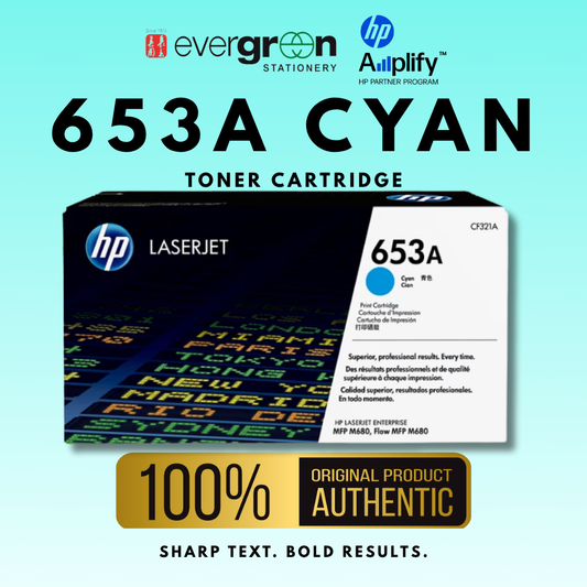 [SG] HP 653A Cyan Toner Cartridge [Evergreen Stationery]