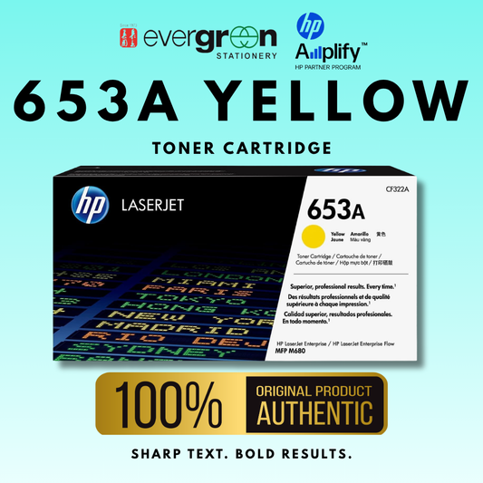 [SG] HP 653A Yellow Toner Cartridge [Evergreen Stationery]