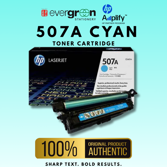 [SG] HP 507A Cyan Toner Cartridge [Evergreen Stationery]