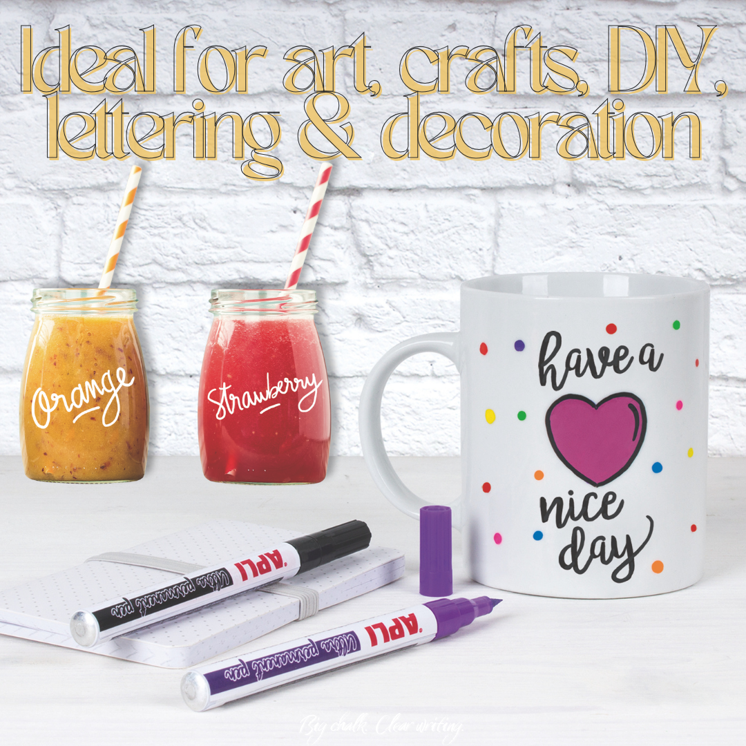 [SG] APLI 17695 Ex-Fine Paint Pens 14pcs – Multi-Surface Art & DIY [Evergreen Stationery]