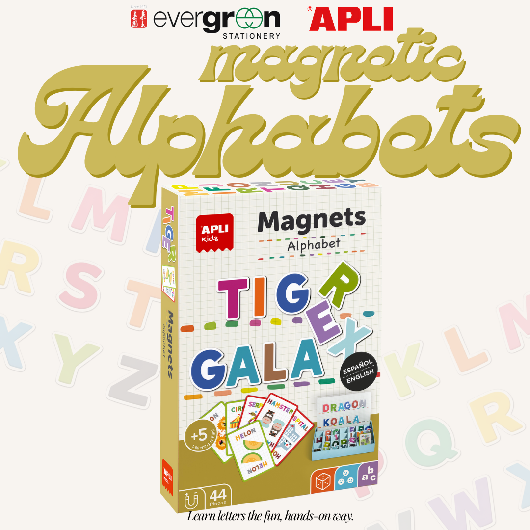 [SG] APLI Alphabet Magnets – English Learning Letters [Evergreen Stationery]